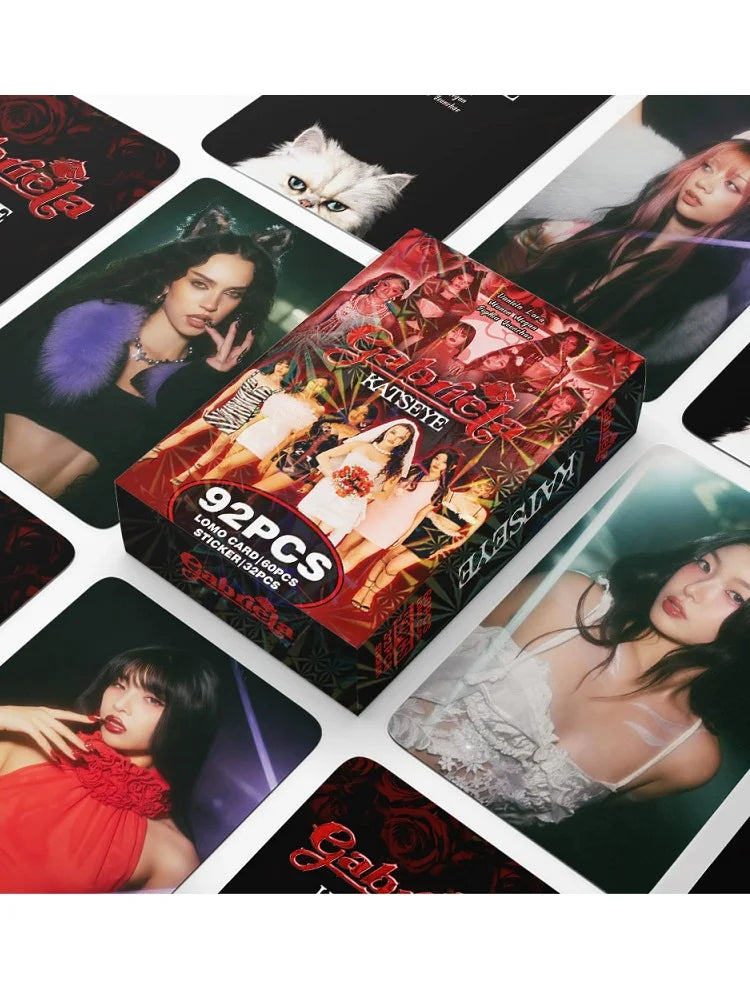 92PCS KATSEYE Beautiful Chaos LOMO Cards Album Set with Holographic Photocards Stickers - Manon Daniela Lara