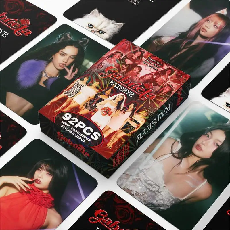 92PCS KATSEYE Beautiful Chaos LOMO Cards Album Set with Holographic Photocards Stickers - Manon Daniela Lara