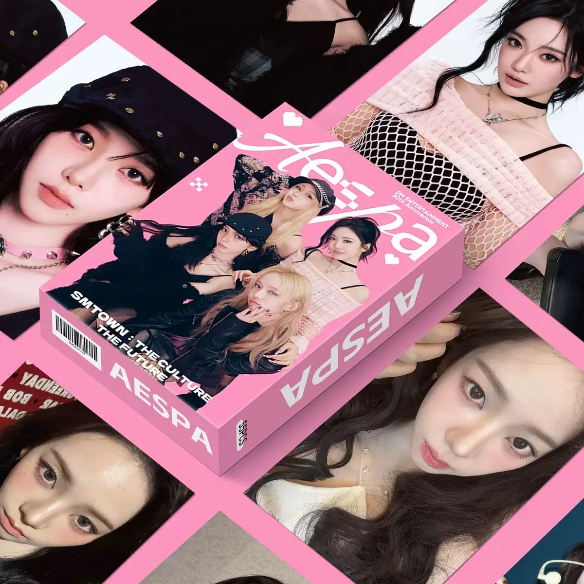 55PCS Kpop Hot Girls Idol Album "Rich Man" "SPICY" HD Small Cards KARINA NINGNING GISELLE WINTER High Quality Lomo Cards