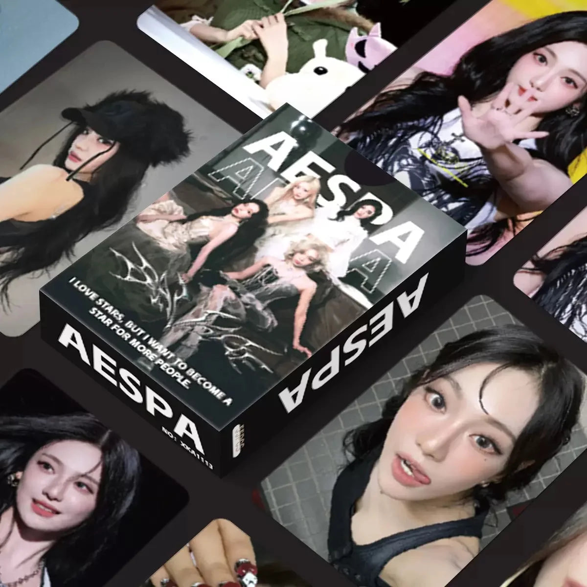 55PCS Kpop Hot Girls Idol Album "Rich Man" "SPICY" HD Small Cards KARINA NINGNING GISELLE WINTER High Quality Lomo Cards